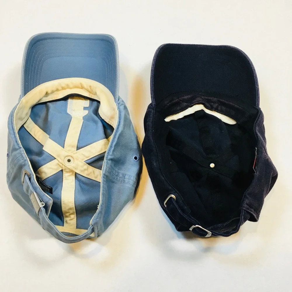 Lot 2 Vintage M/L‎ Baseball Hats Gap High Notes Flute Piccolo Blue Black Preppy